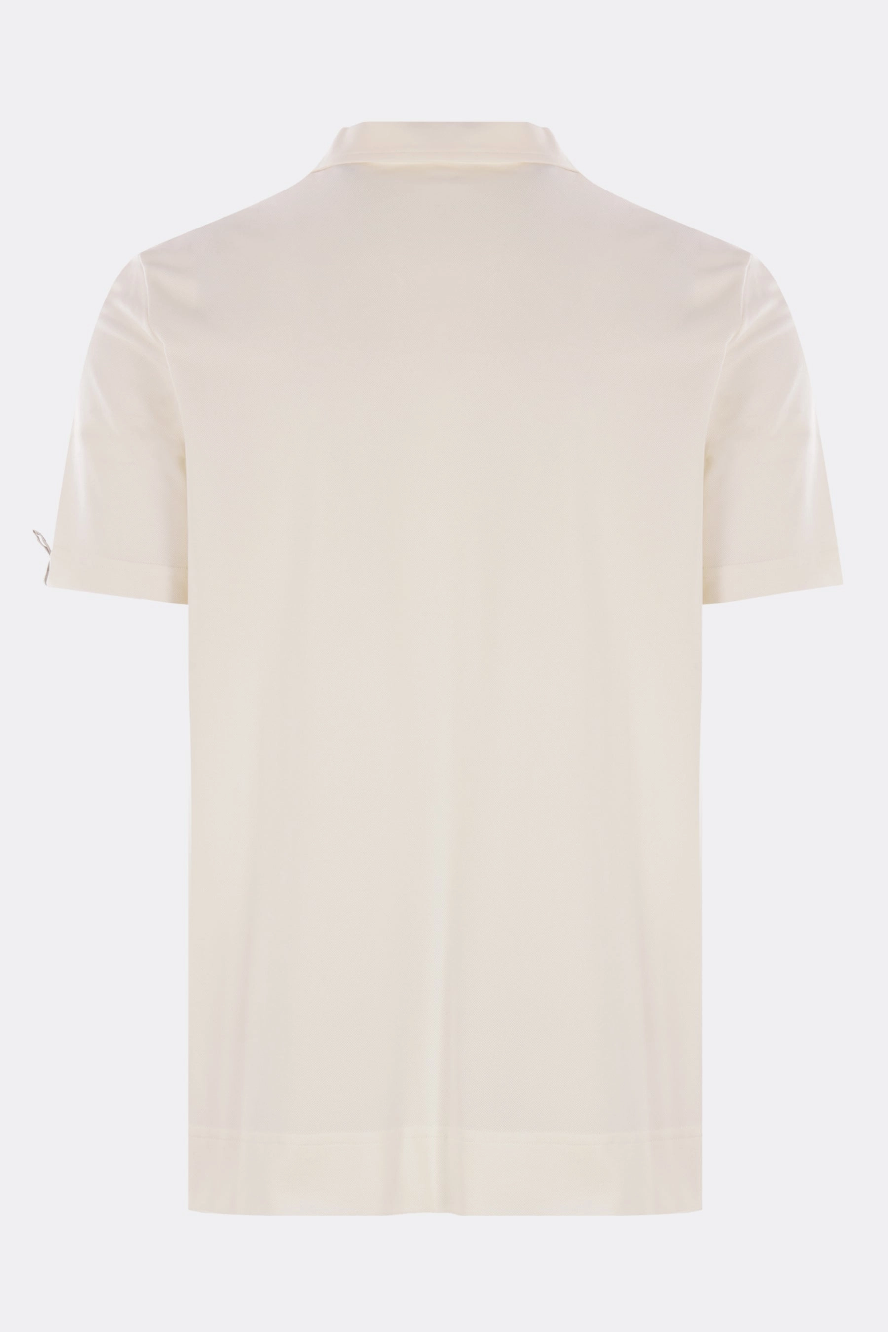 piquet polo shirt with logo patch