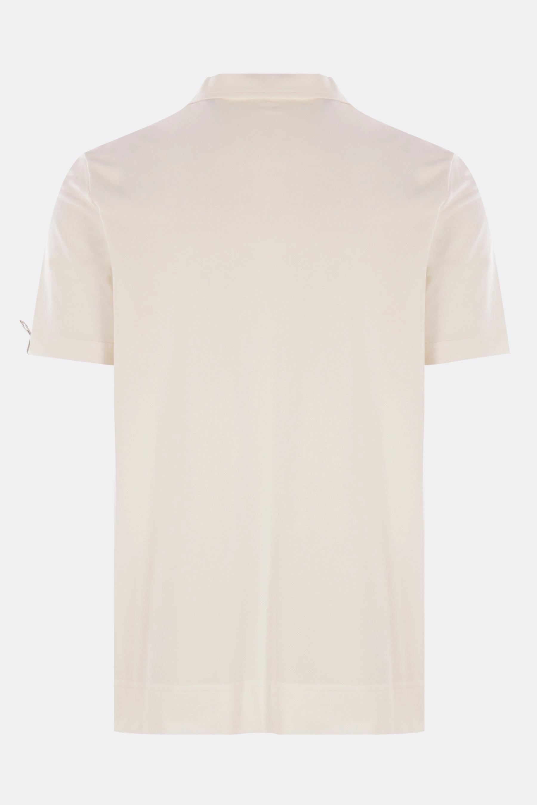 piquet polo shirt with logo patch