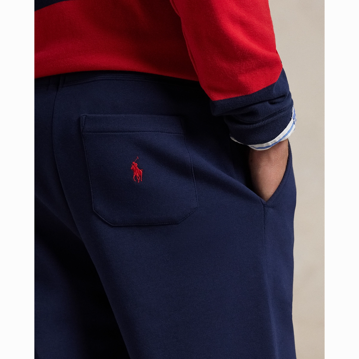 Polo Ralph Lauren DOUBLE KNIT TECH ATHLETIC SHORT - CRUISE NAVY