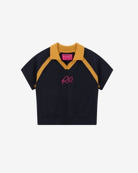 R10 Knit Polo Navy