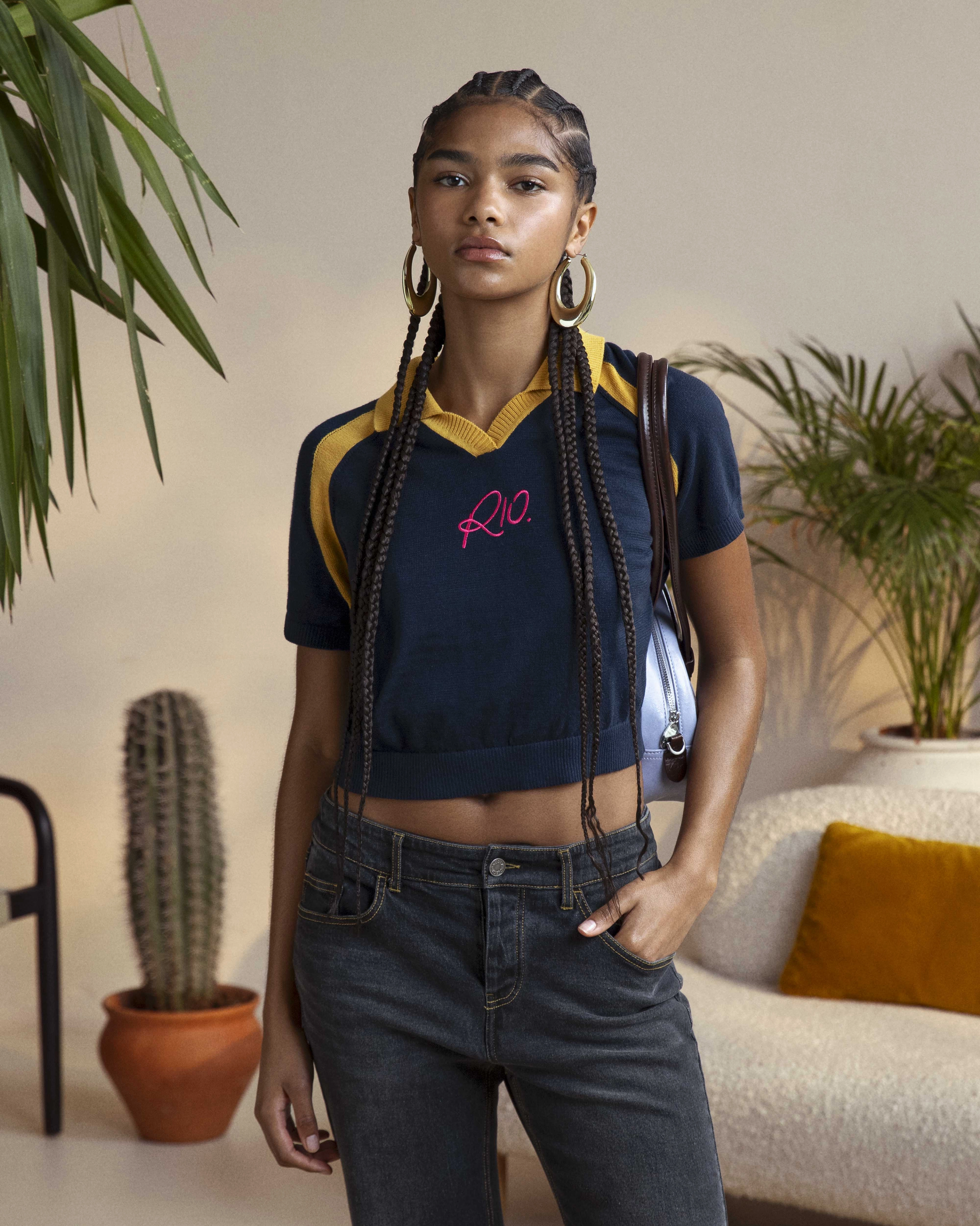 R10 Knit Polo Navy