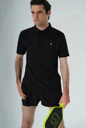 Racquet Club Polo Shirt & Verney 5'' Adapt Running Short - Black
