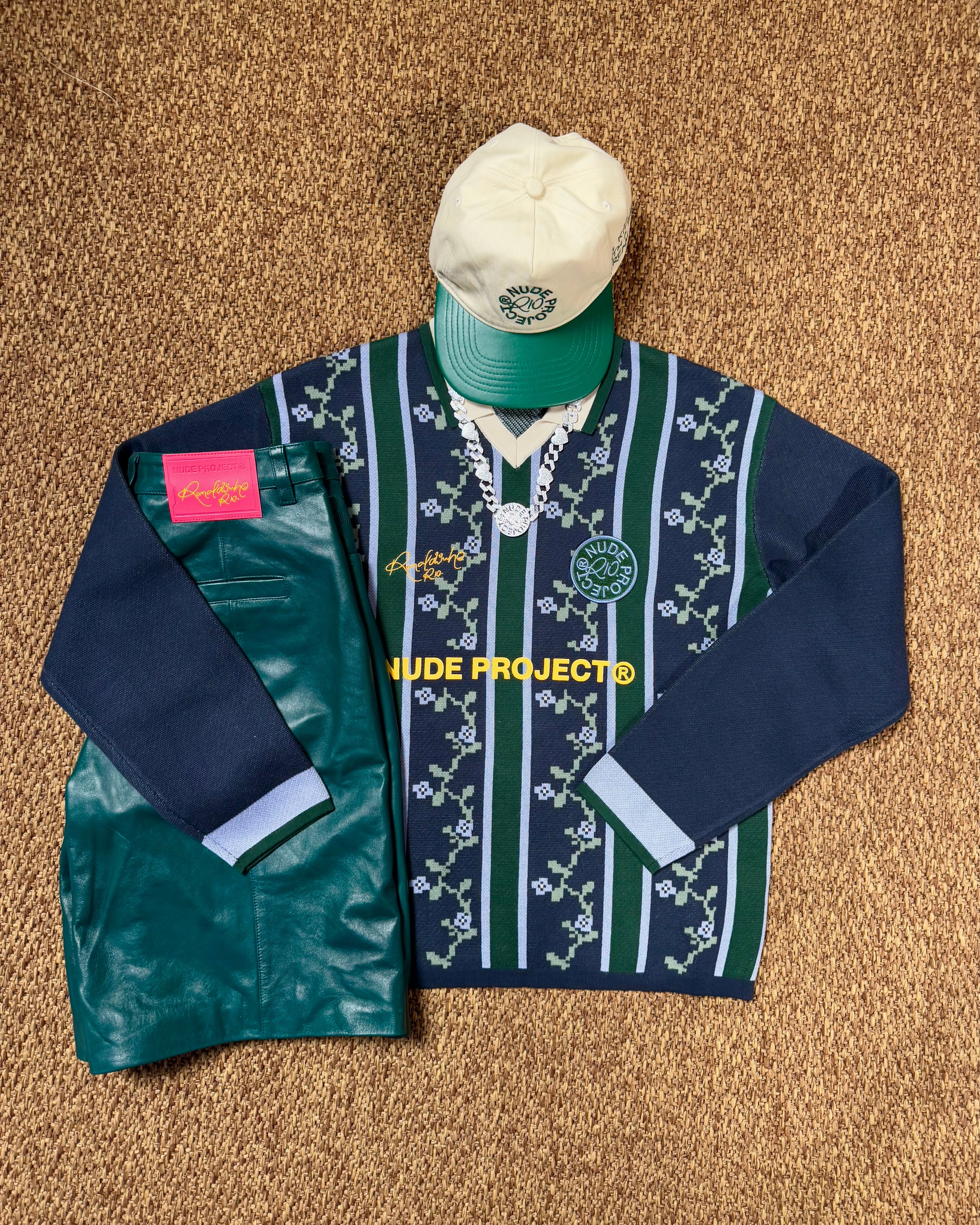 Rosel Football Polo Knit Navy