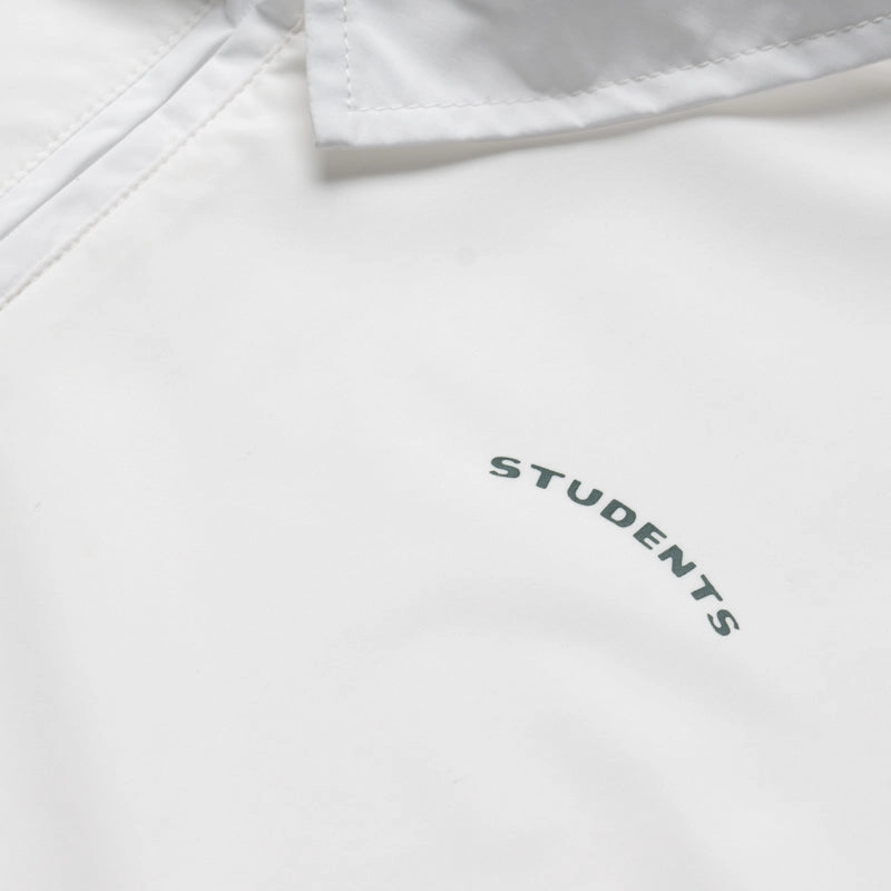 Students Golf Linwood S/S Poplin Zip Polo - White