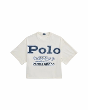 Tee denim polo white