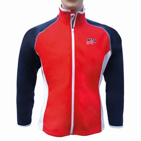 The Weather Apparel Co Polyflex Golf Jacket Red/Navy/White - FW19 Women