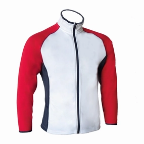 The Weather Apparel Co Polyflex Golf Jacket White/Red/Navy - FW19 Women
