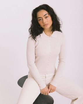 TILTIL Sisi Polo Knit Beige