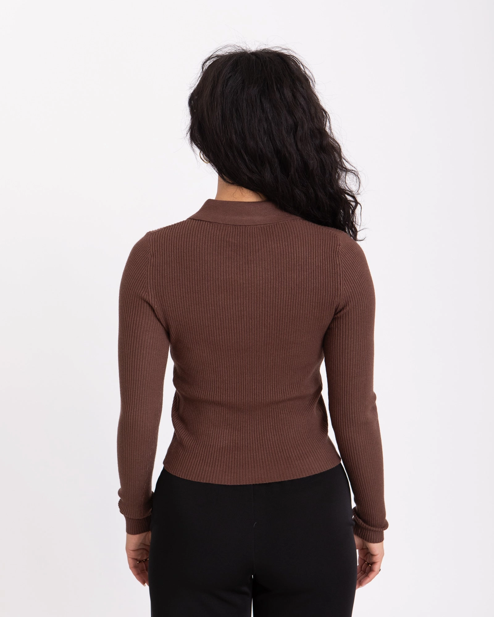TILTIL Sisi Polo Knit Brown - NO