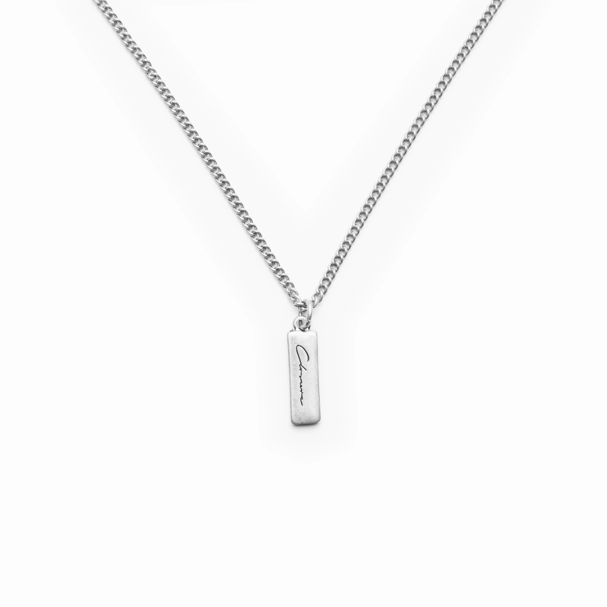 Totem Pendant Necklace | Silver