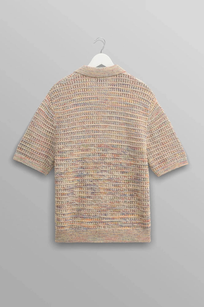 Wax Tellaro Rainbow Twist Knit Polo Shirt