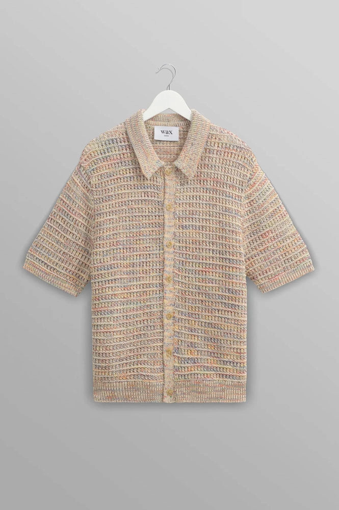 Wax Tellaro Rainbow Twist Knit Polo Shirt