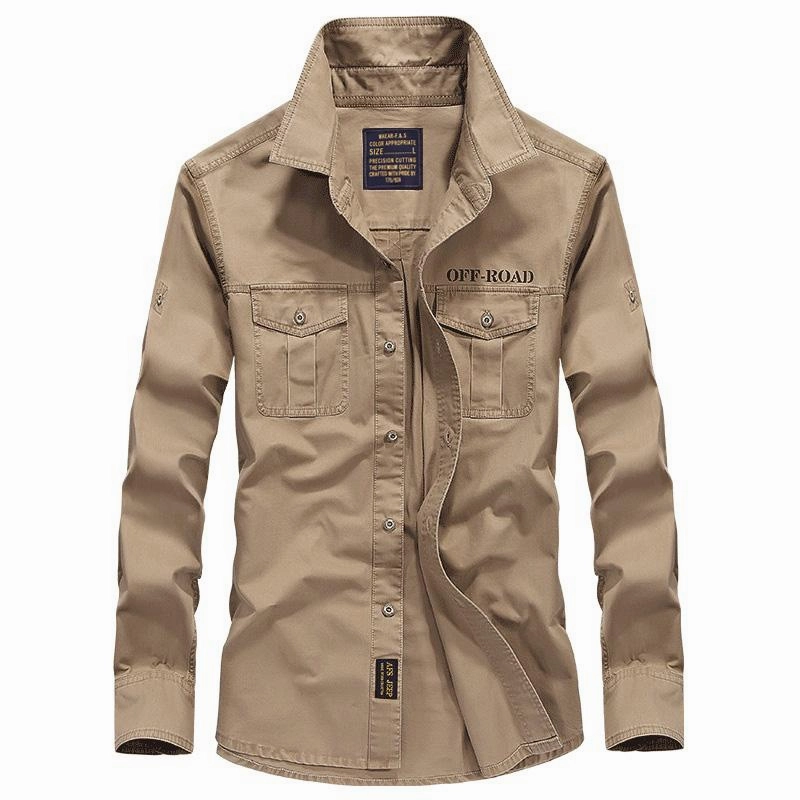West Louis™ Military Off Road Cotton Shirt