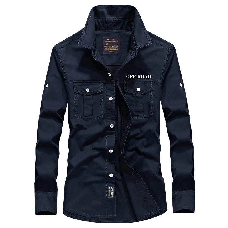 West Louis™ Military Off Road Cotton Shirt