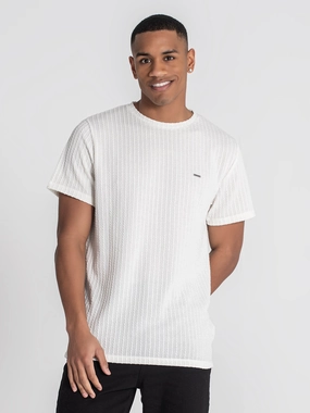 White Braid Tee