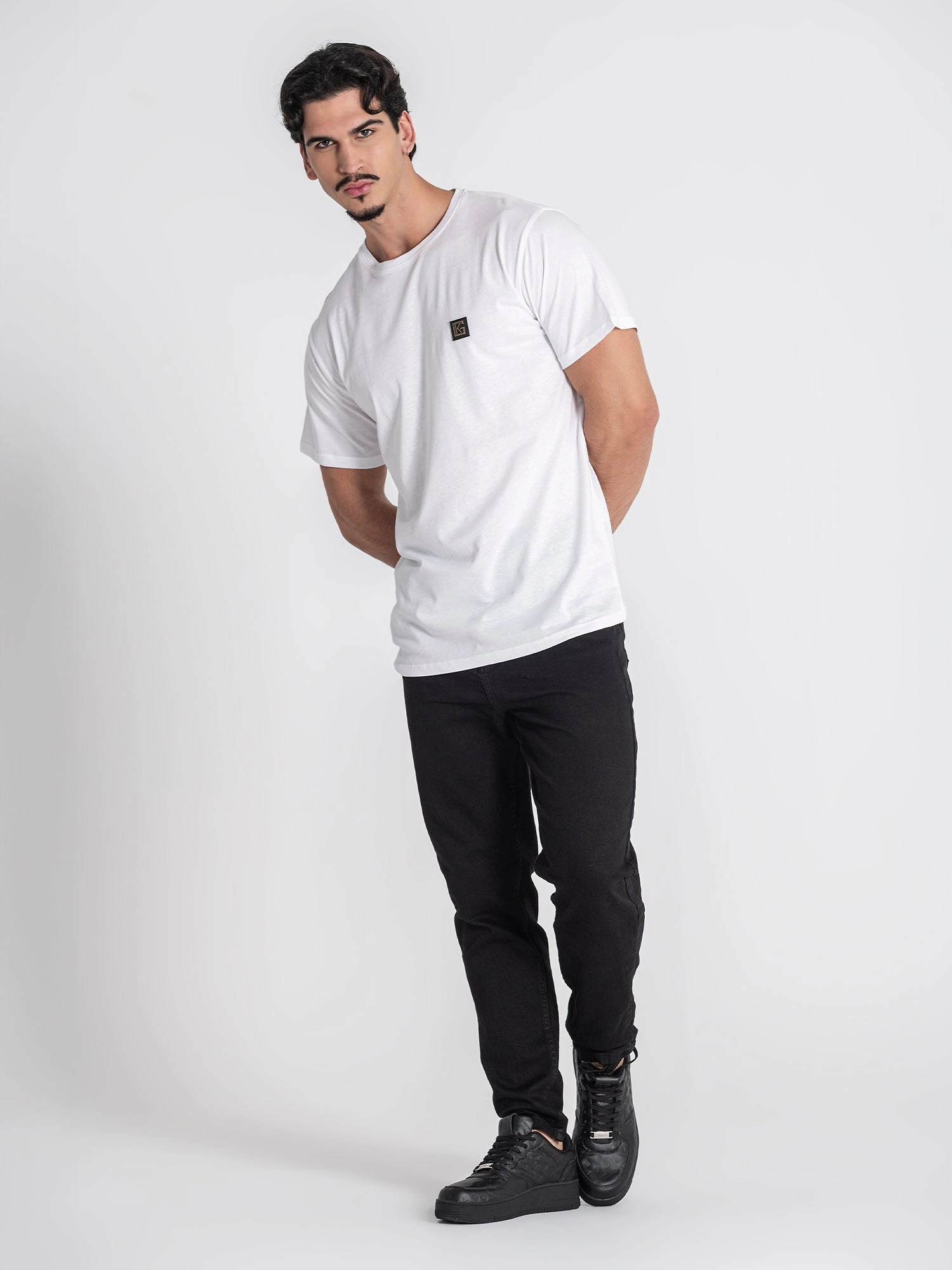 White GK Plaque Tee