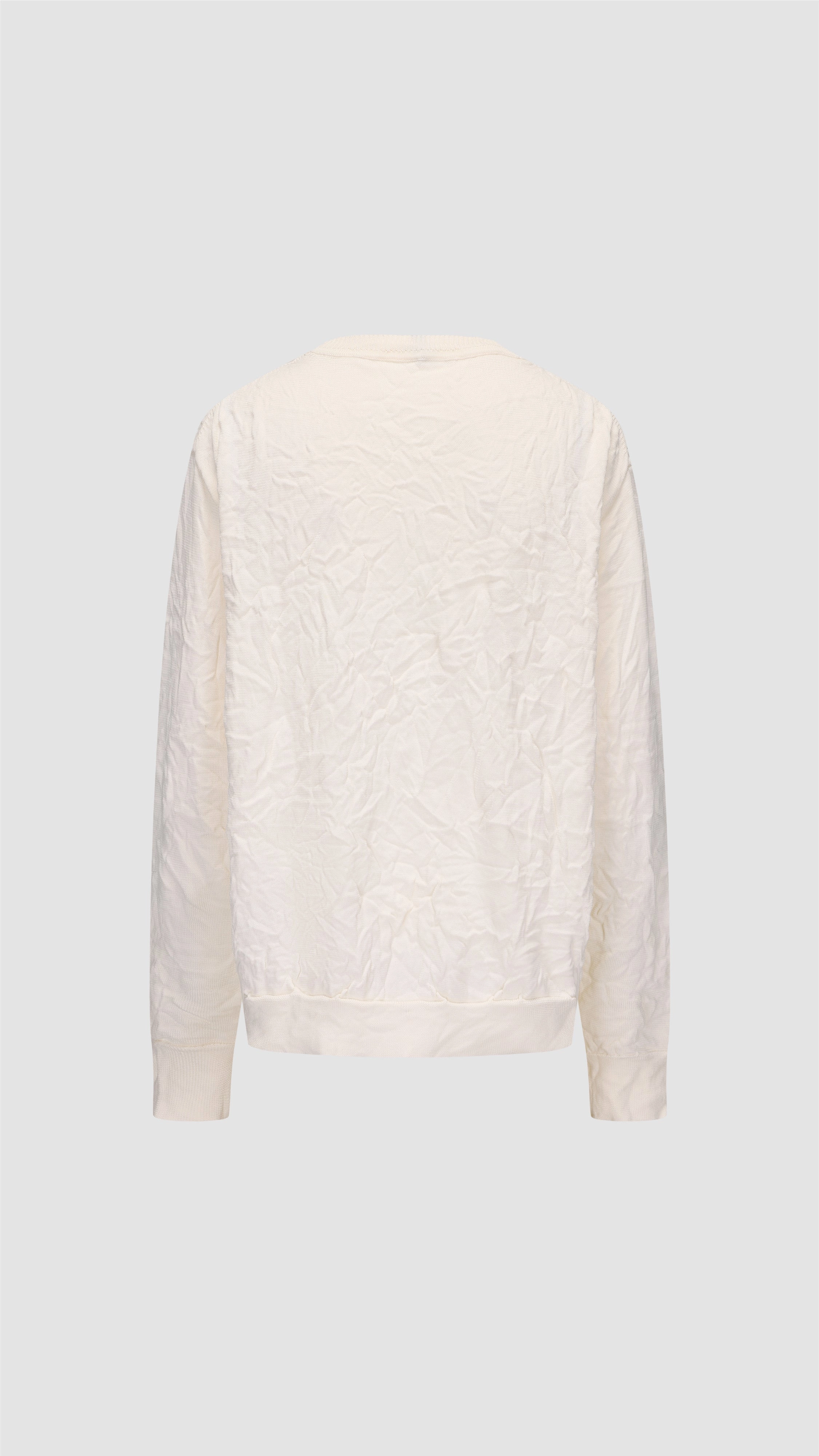 Wrinkle Polyester Dry Knit Cardigan