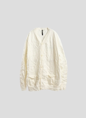 Wrinkle Polyester Dry Knit Cardigan