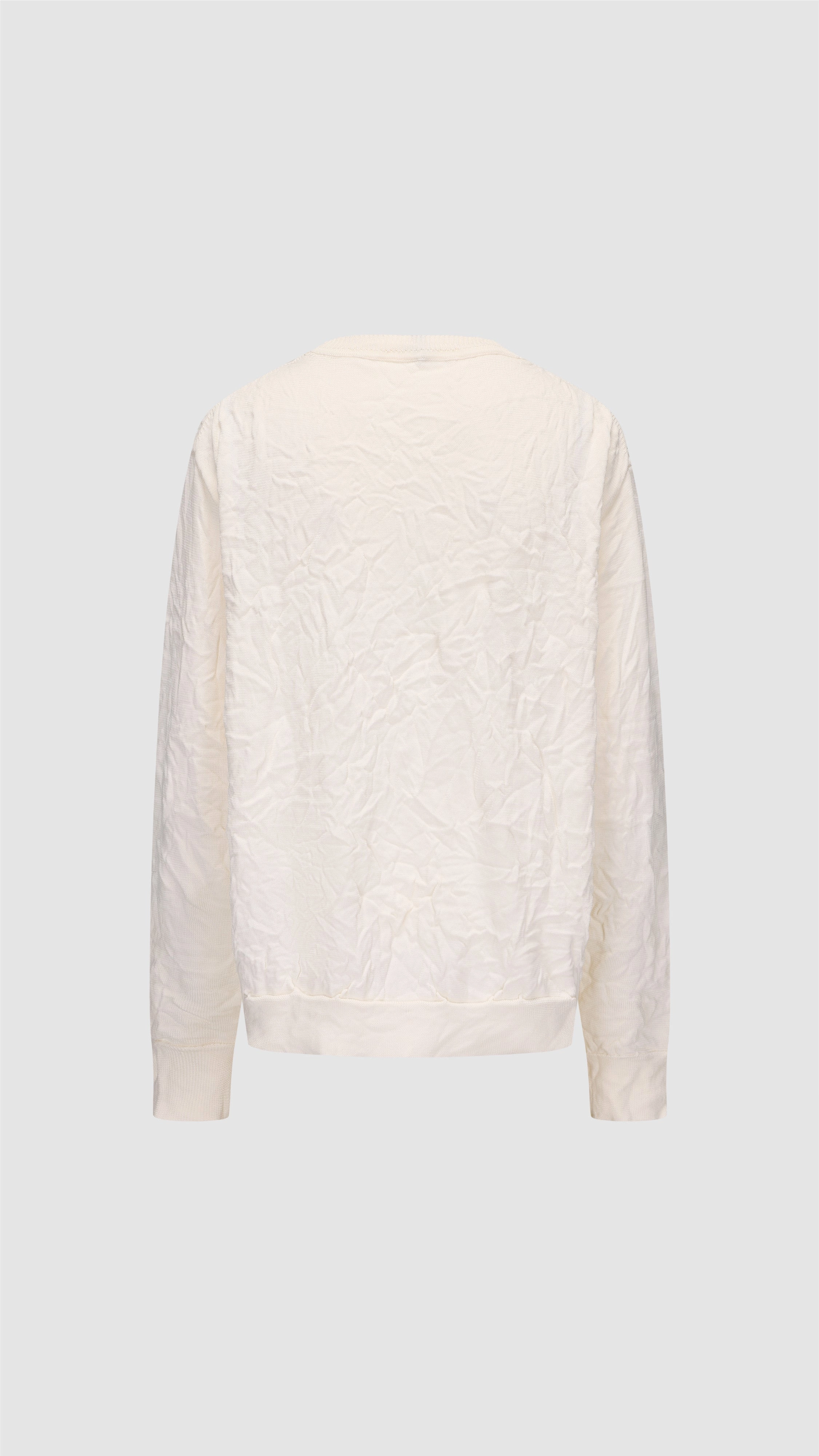 Wrinkle Polyester Dry Knit Cardigan