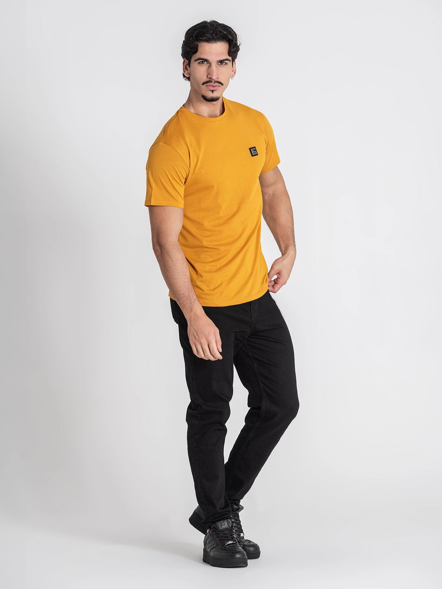 Yellow GK Plaque Tee